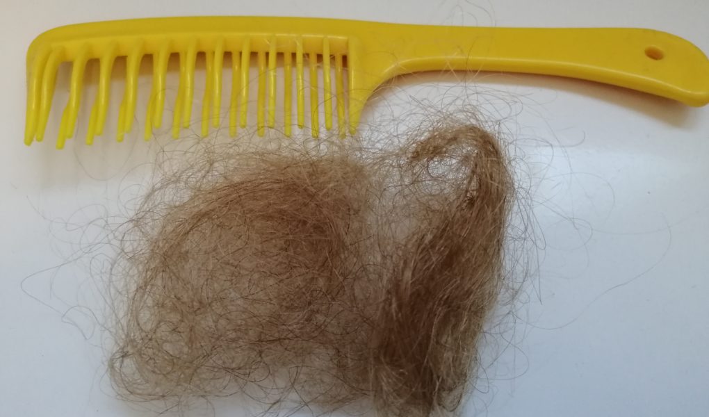 Kamm und Haare - Hausmittel bei Haarausfall können helfen